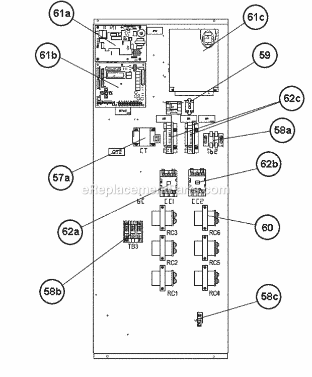 Ruud RKNL-H300DR40EDPJ Package Gas-Electric - Commercial Control Box 180-300 Diagram