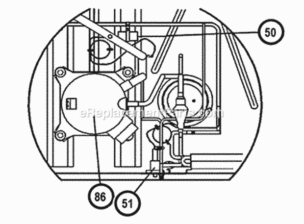 Ruud RKPN-A060DK10EAHF Package Gas-Electric - Commercial Compressor - Refrigeration Group Diagram