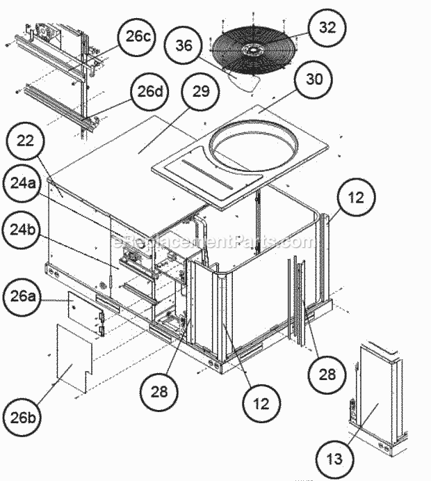 Ruud RKPN-A060DK10EAHF Package Gas-Electric - Commercial Page C Diagram