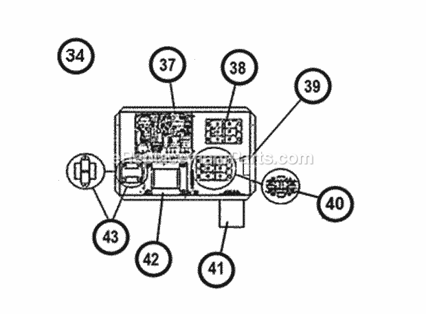 Ruud RKPN-A060DK13EADG Package Gas-Electric - Commercial Control Box Diagram