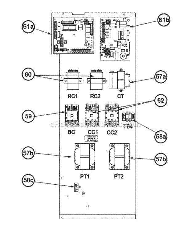 Ruud RKRL-C090CM15E Package Gas-Electric - Commercial Control Box 090-120 Diagram