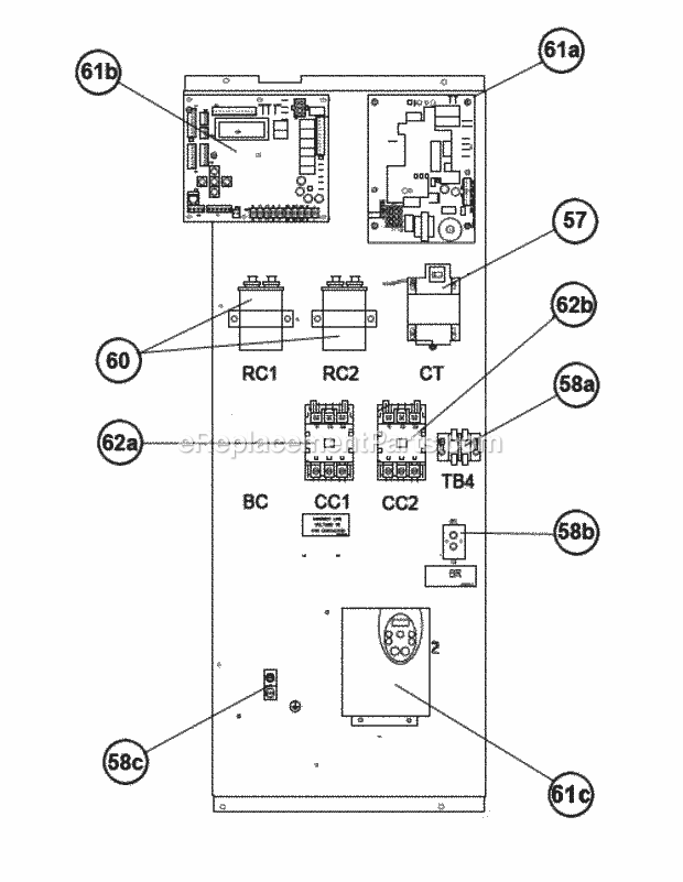 Ruud RKRL-H090CS22E Package Gas-Electric - Commercial Control Box 090-120 Diagram