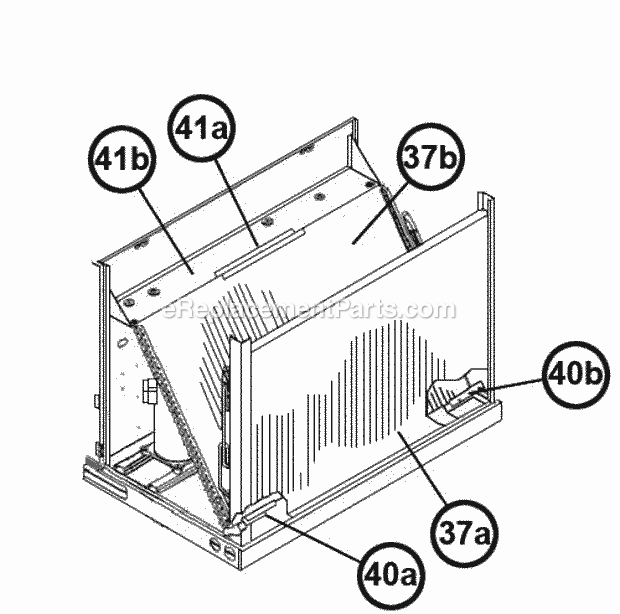 Ruud RLHL-C120CL000ADA Package Air Conditioners - Commercial Condenser Coil Assembly 120 Diagram