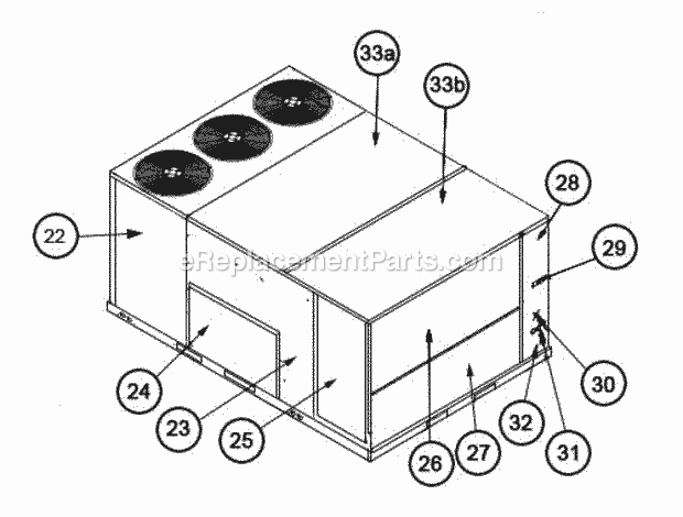 Ruud RLKL-B090CM015 Package Air Conditioners - Commercial Page T Diagram