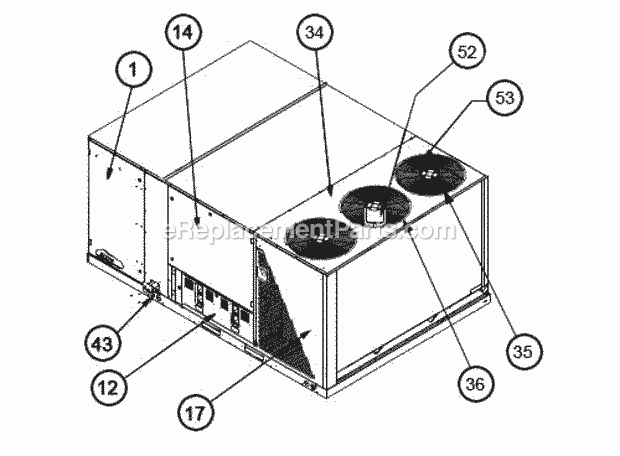 Ruud RLKL-B090CM015 Package Air Conditioners - Commercial Page U Diagram