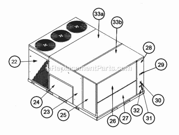 Ruud RLKL-B090DM030BYA Package Air Conditioners - Commercial Page V Diagram