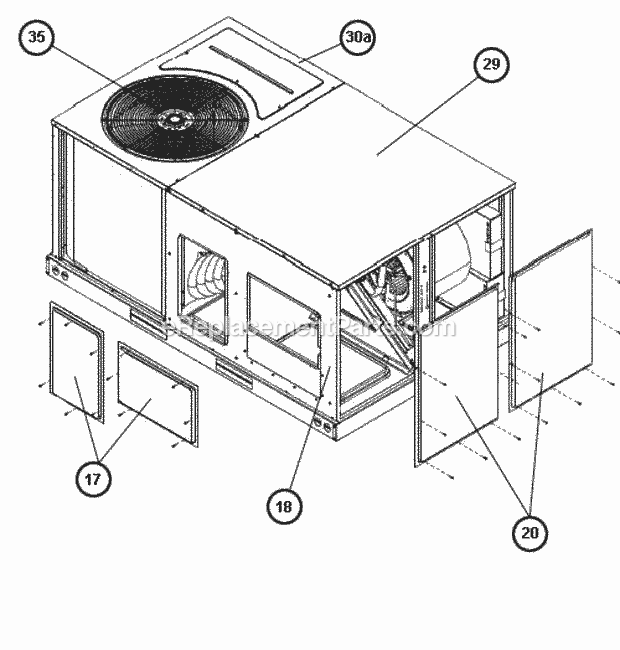Ruud RLKN-B072DM006 Package Air Conditioners - Commercial Page D Diagram