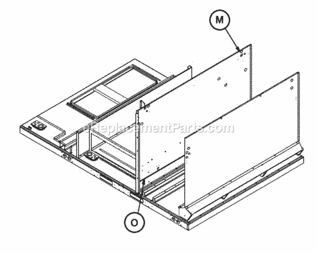 Ruud RLNL-B180CL020 Package Air Conditioners - Commercial Condenser Bulkhead 180-300 Diagram