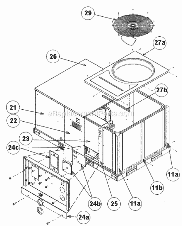 Ruud RLNL-C036CM000 Package Air Conditioners - Commercial Page B Diagram