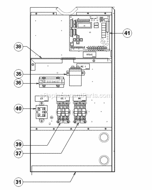 Ruud RLNL-C042DL000 Package Air Conditioners - Commercial Page C Diagram