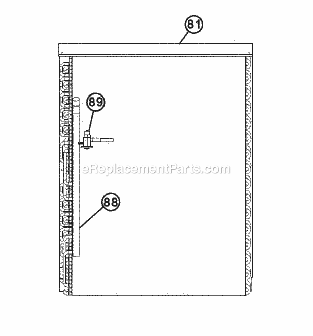 Ruud RLNL-G048DM000 Package Air Conditioners - Commercial Evaporator Coil Parts 036-060 Diagram