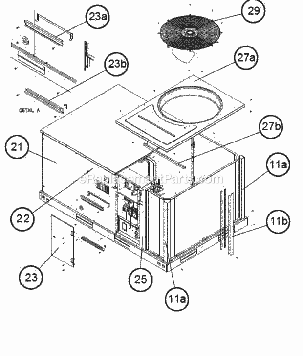 Ruud RLNL-G090DN000 Package Air Conditioners - Commercial Page C Diagram