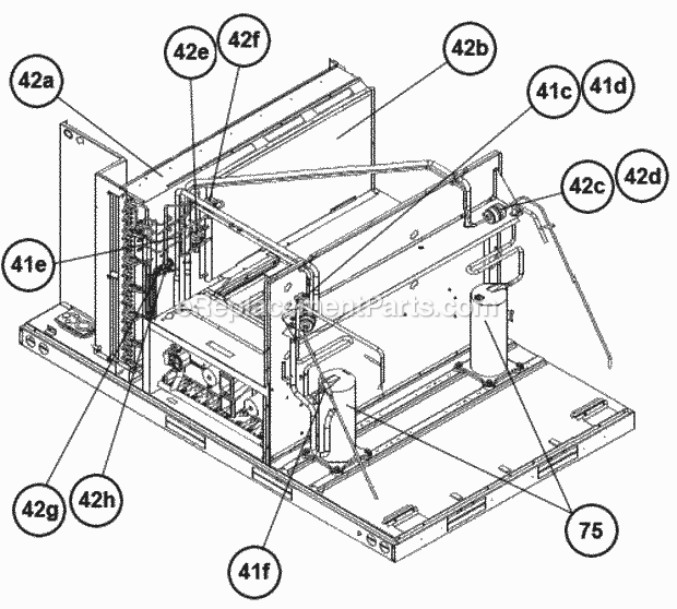 Ruud RLNL-G090DS015JDH Package Air Conditioners - Commercial Reheat Circuit Assembly 090-151 Diagram