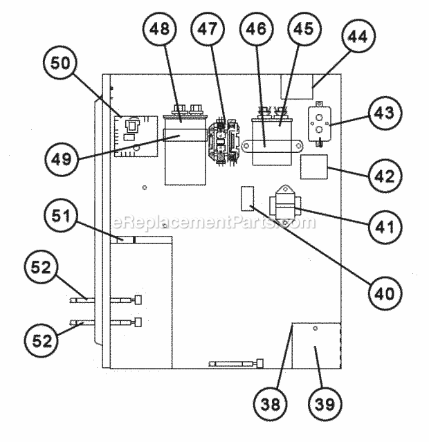 Ruud RQNJ-B060JK000 Package Heat Pumps Control Panel Diagram