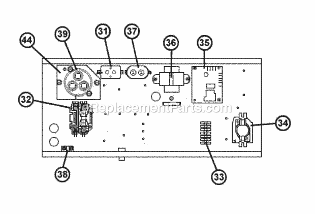 Ruud RQNL-B036JK015 Package Heat Pumps Control Box Assembly Diagram