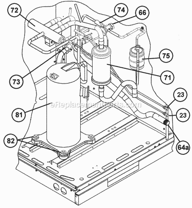 Ruud RQNL-B042JK000 Package Heat Pumps Compressor And Refrigeration Components Diagram