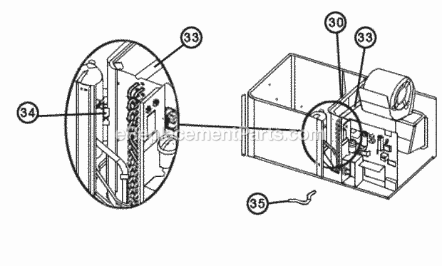 Ruud RQNM-A030JK005 Package Heat Pumps Coil Assembly Diagram