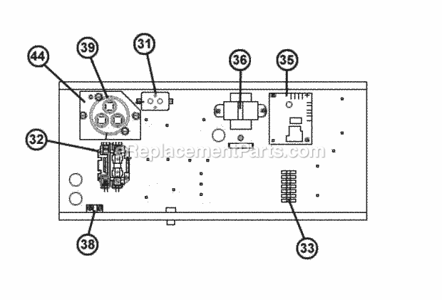 Ruud RQPL-B042CK010AUA Package Heat Pumps Control Box Assembly Diagram
