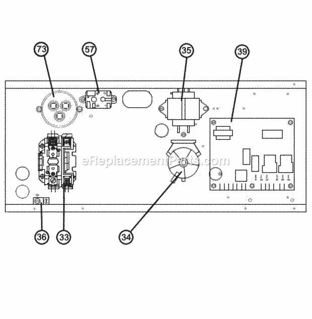 Ruud RRNA-C060CK10E Package Gas-Electric Electrical Control Box Diagram