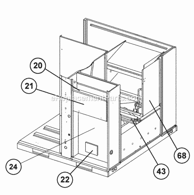 Ruud RSNA-B024JK000AKA Package Air Conditioners Control Access Panel Detail Diagram