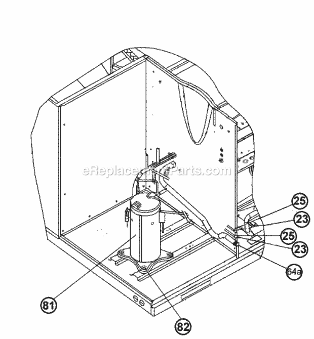 Ruud RSNA-B024JK000AKA Package Air Conditioners Compressor And Refrigeration Components Diagram