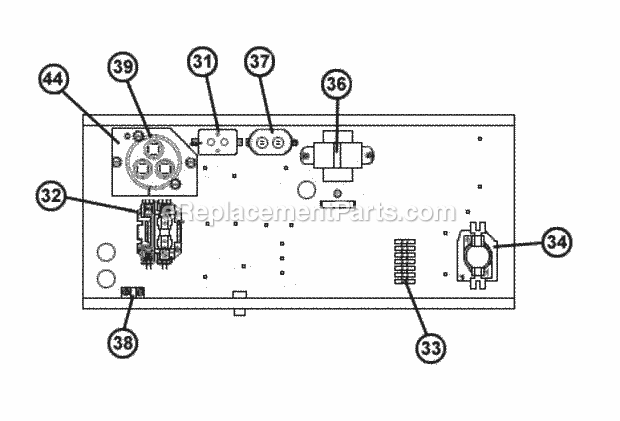 Ruud RSNA-B036CK000 Package Air Conditioners Control Box Assembly Diagram