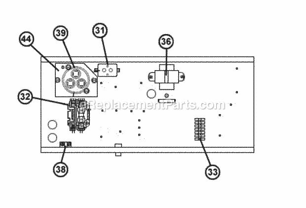 Ruud RSNA-C060CK000AKA Package Air Conditioners Control Box Assembly Diagram