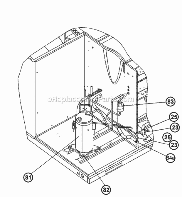 Ruud RSNL-B024JK000 Package Air Conditioners Compressor And Refrigeration Components Diagram