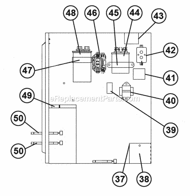 Ruud RSNM-A048JK000115 Package Air Conditioners Control Panel Diagram