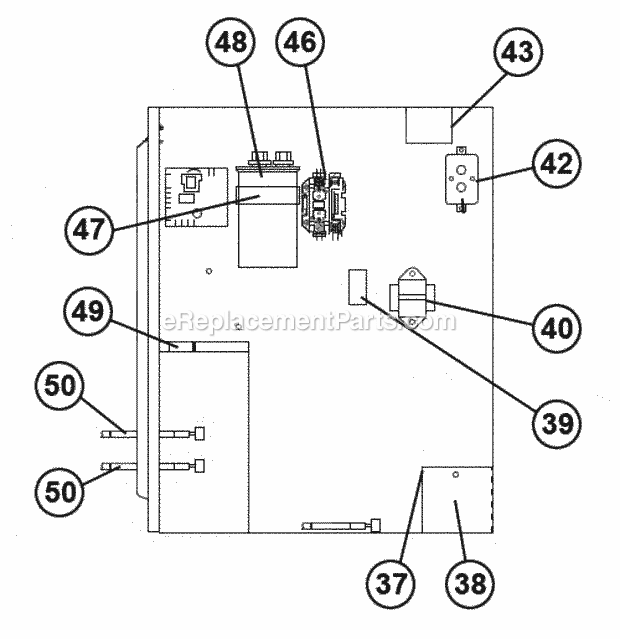 Ruud RSPM-A042CK020 Package Air Conditioners Control Panel Diagram