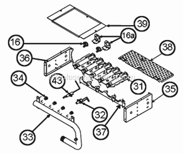 Ruud UGFD-06NMCKS Gas Furnaces Burner Assembly Diagram