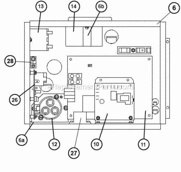 Ruud UPRL-025JEC Heat Pumps Control Box Assembly (Jez) Diagram