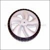 Ryobi Rear Wheel: 8-spoke Bar Gray 1 part number: 734-04082