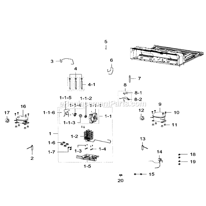 Samsung RF32FMQDBSR (AA-06) Refrigerator Cycle Diagram