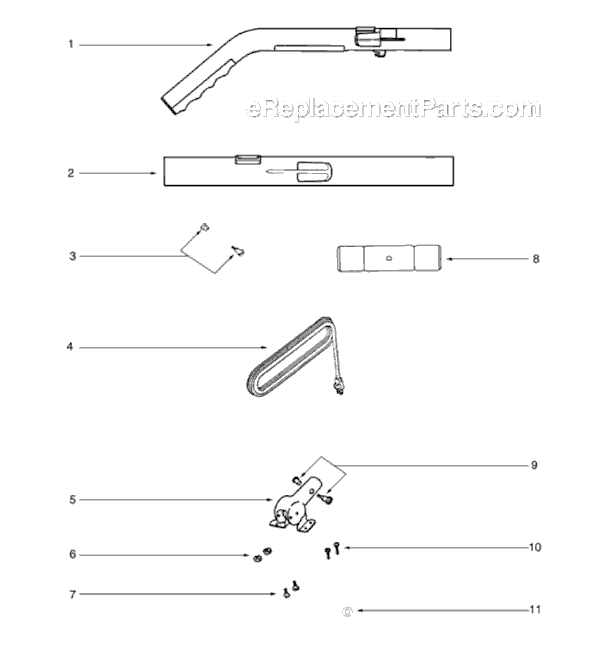 Sanitaire S607D-1 Upright Vacuum Page C Diagram