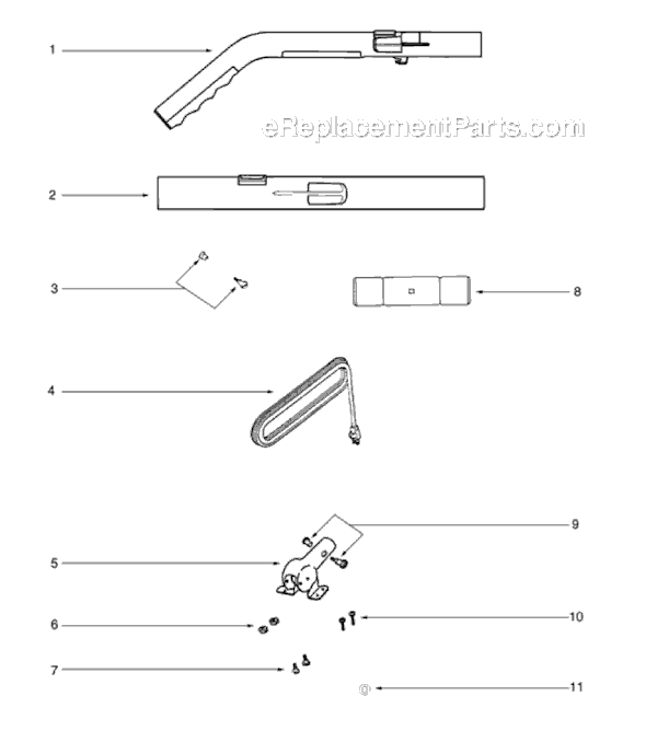 Sanitaire S634B Upright Vacuum Page B Diagram