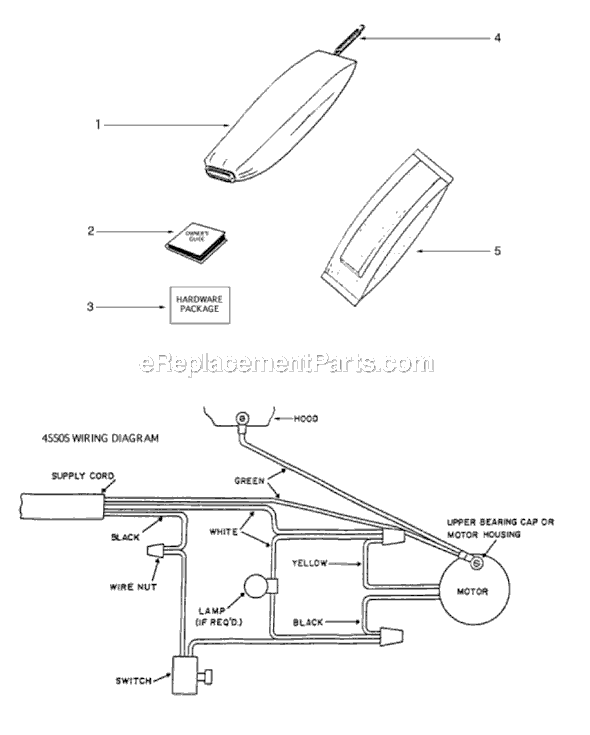 Sanitaire S647B-1 Upright Vacuum Page E Diagram
