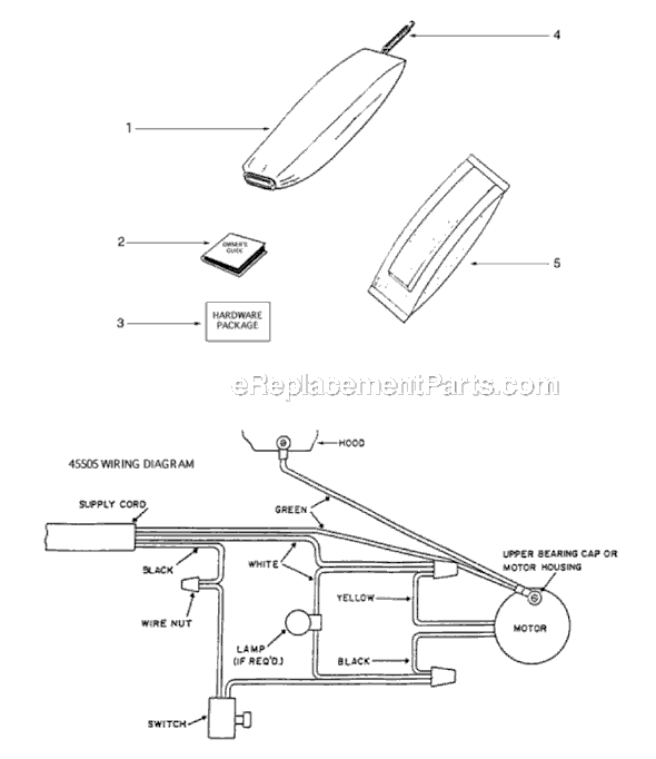 Sanitaire S647E-1 Upright Vacuum Page E Diagram