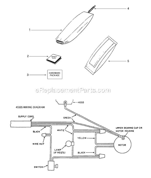 Sanitaire S647E Upright Vacuum Page E Diagram