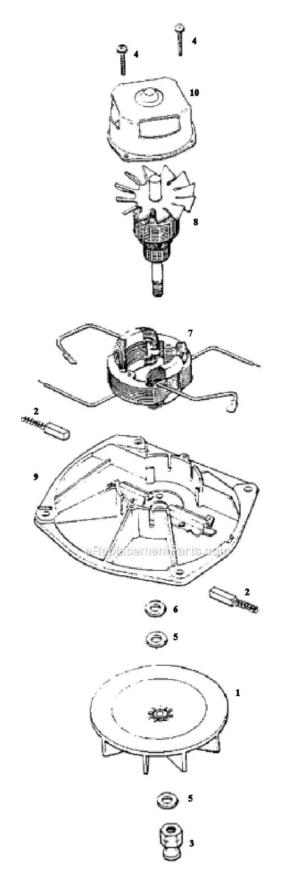 Sanitaire S652A Upright Vacuum Page C Diagram