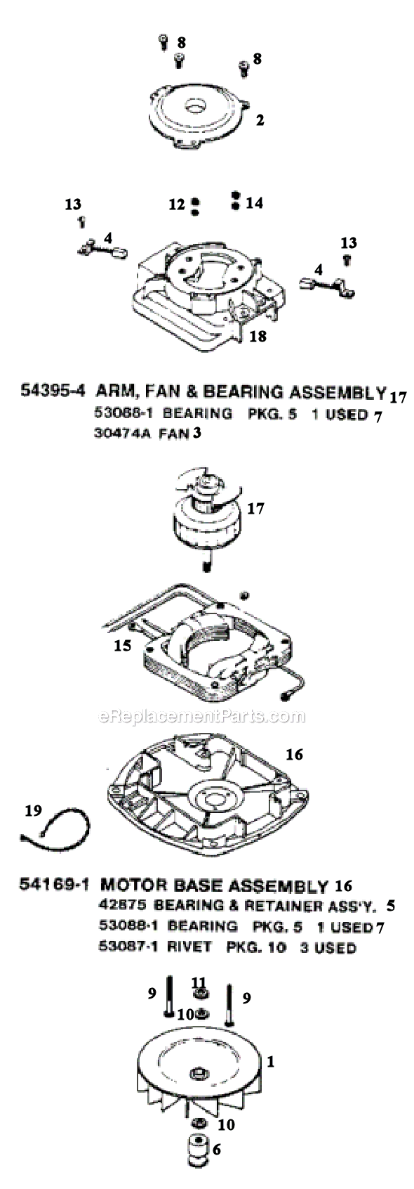 Sanitaire S662A Upright Vacuum Page C Diagram