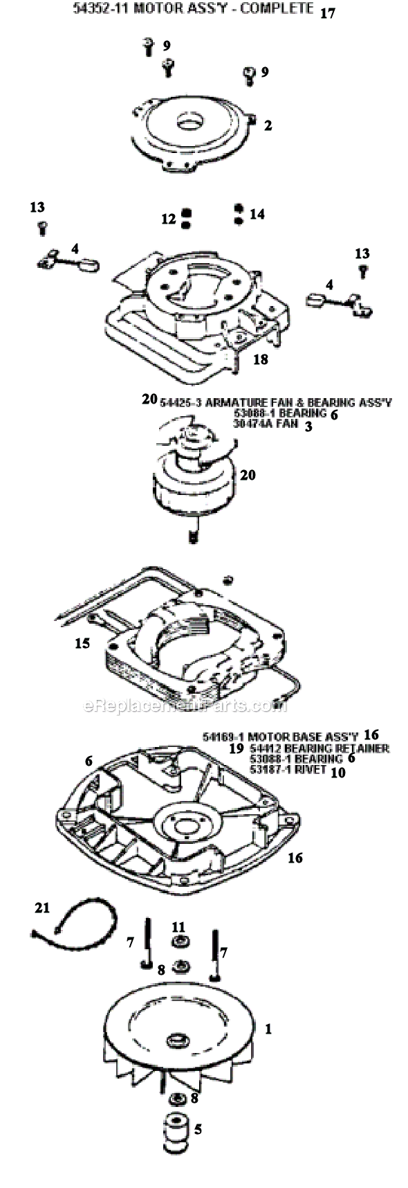 Sanitaire S663A Upright Vacuum Page C Diagram