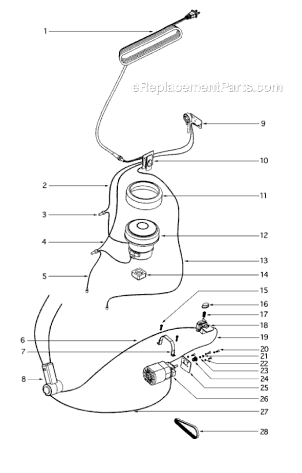 Sanitaire S782AT-1 Upright Vacuum Page C Diagram