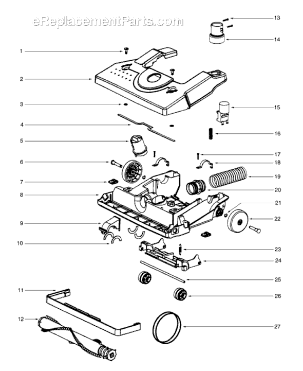 Sanitaire SC4570BT Commercial Upright Vacuum Page B Diagram