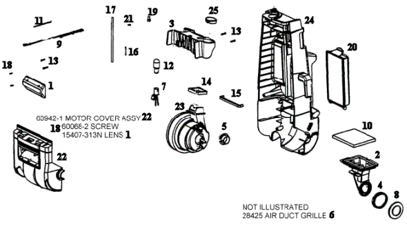 Sanitaire SC4580AT Commercial Upright Vacuum Page E Diagram