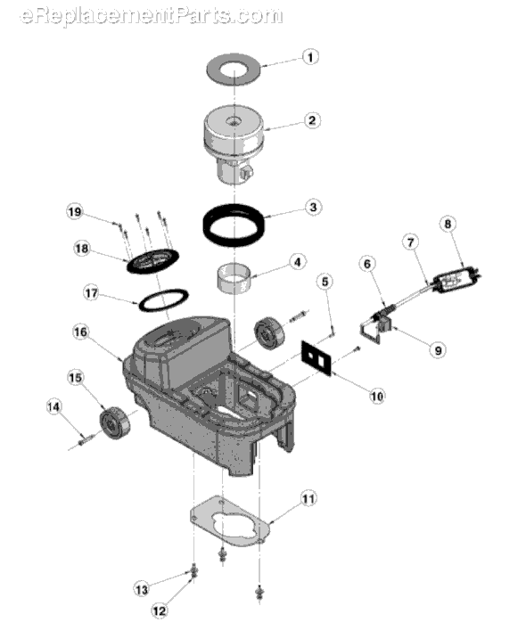 Sanitaire SC6070A Canister Carpet Cleaner Page C Diagram