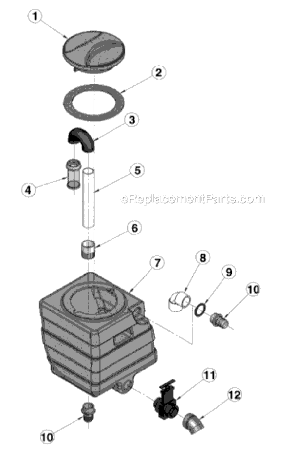 Sanitaire SC6080A Canister Carpet Cleaner Page E Diagram