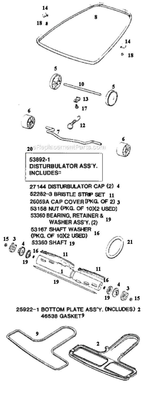 Sanitaire SC679H Commercial Upright Vacuum Page C Diagram