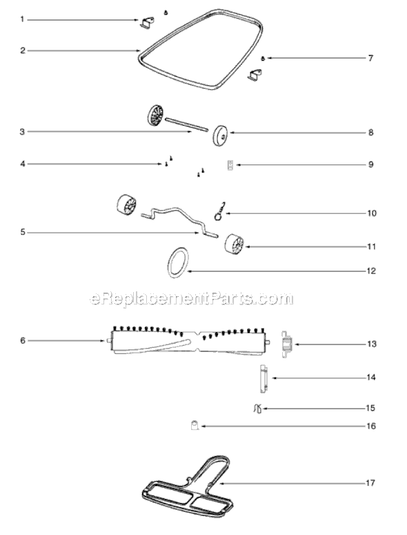 Sanitaire SC679J-3 Commercial Upright Vacuum Page C Diagram