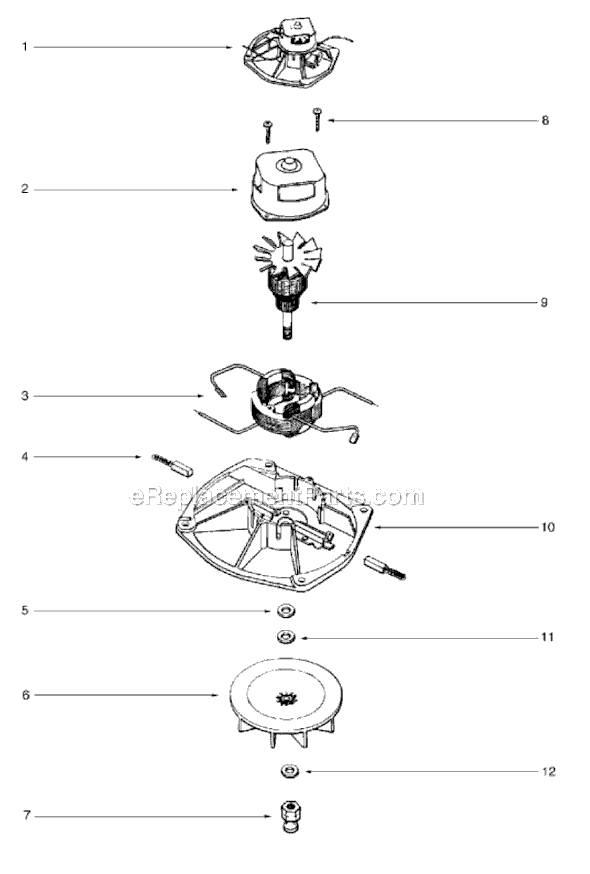 Sanitaire SC882A-1 Upright Vacuum Page E Diagram